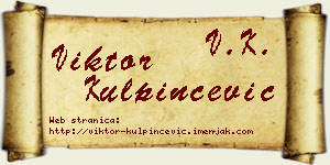Viktor Kulpinčević vizit kartica